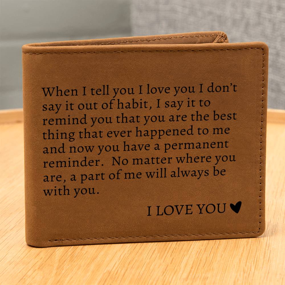 To My Soulmate | Graphic Leather Wallet