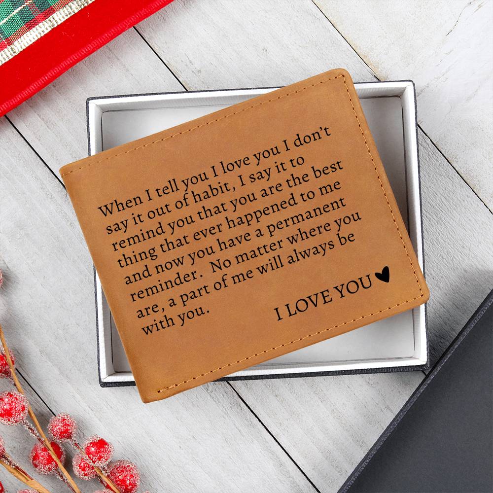 To My Soulmate | Graphic Leather Wallet