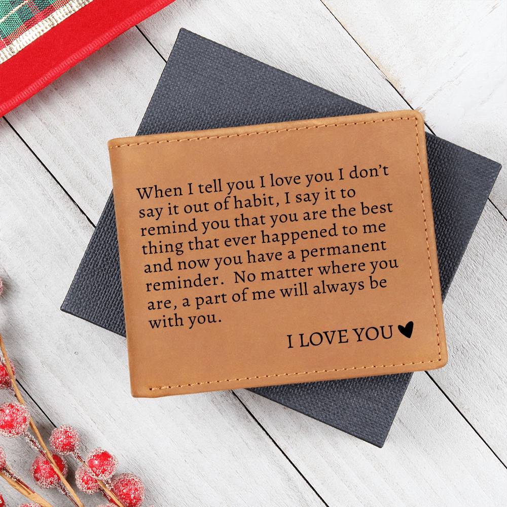 To My Soulmate | Graphic Leather Wallet