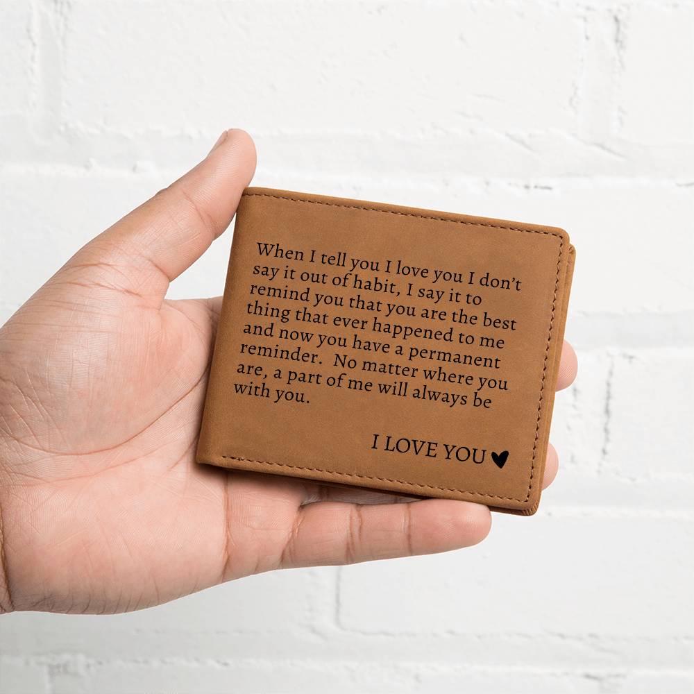 To My Soulmate | Graphic Leather Wallet