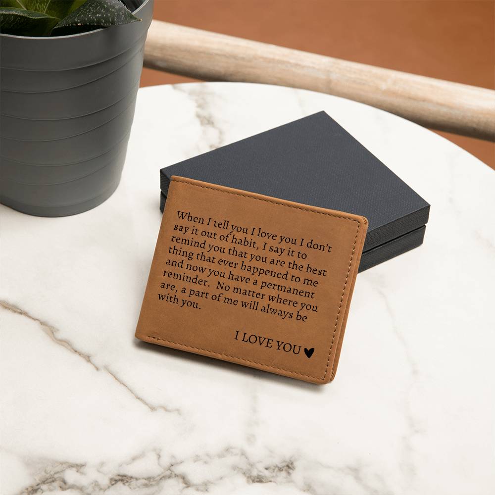To My Soulmate | Graphic Leather Wallet